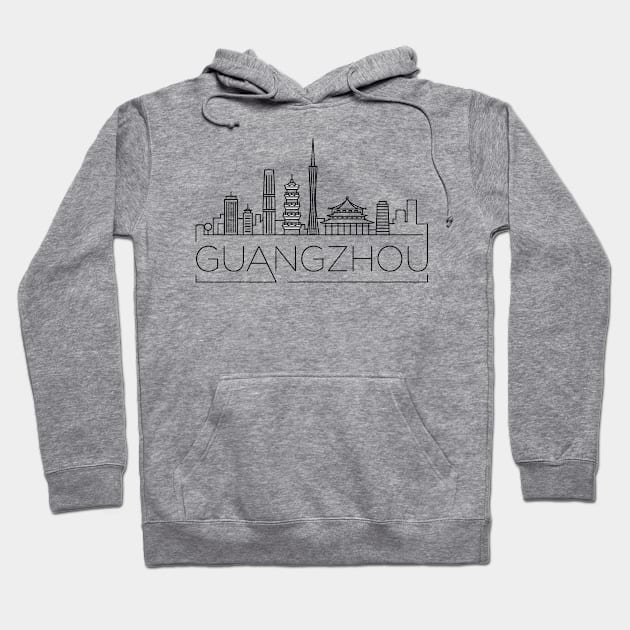 Guangzhou Minimal Skyline Hoodie by kursatunsal